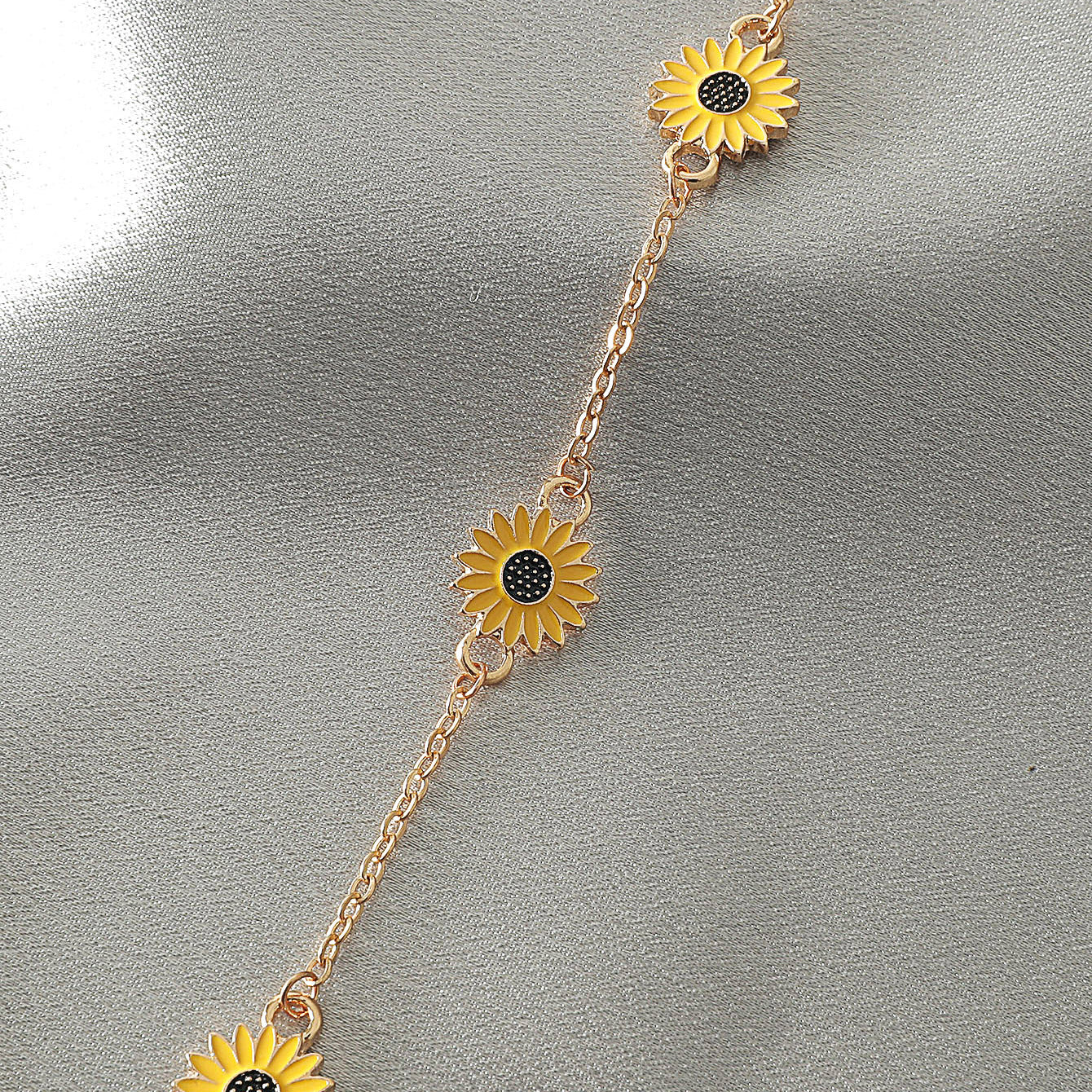 Classic simple sunflower design all-match anklet - Syble's