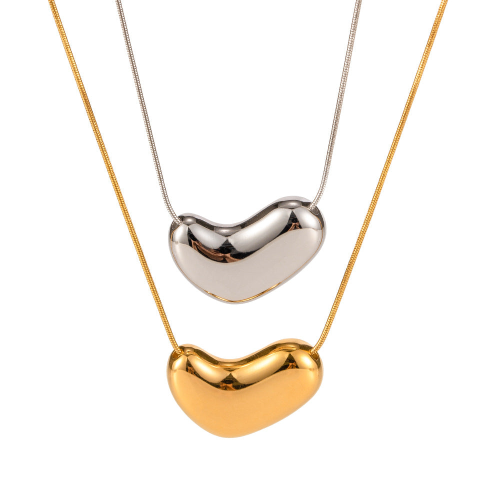 18K Gold Classic Fashion Irregular Design Simple Style Necklace