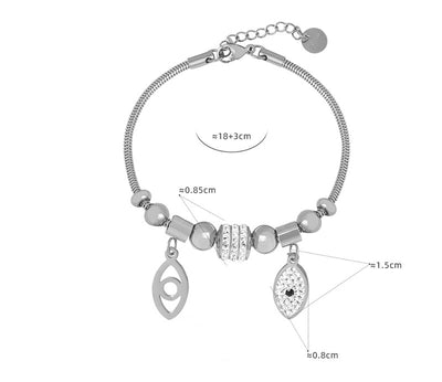 Exquisite and noble heart-shaped/round/oval/eye/butterfly/ball bead design bracelet