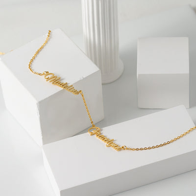 Noble Simple Customizable Name Design Versatile Necklace - Syble's