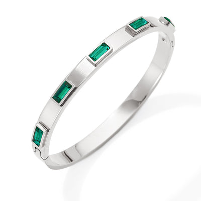 18K gold exquisite fashionable diamond design light luxury style bracelet - Syble's