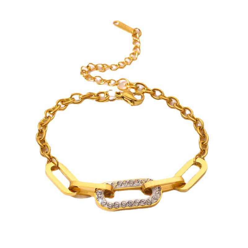 Stylish and Exquisite Thick Chain Design Simple Bracelet