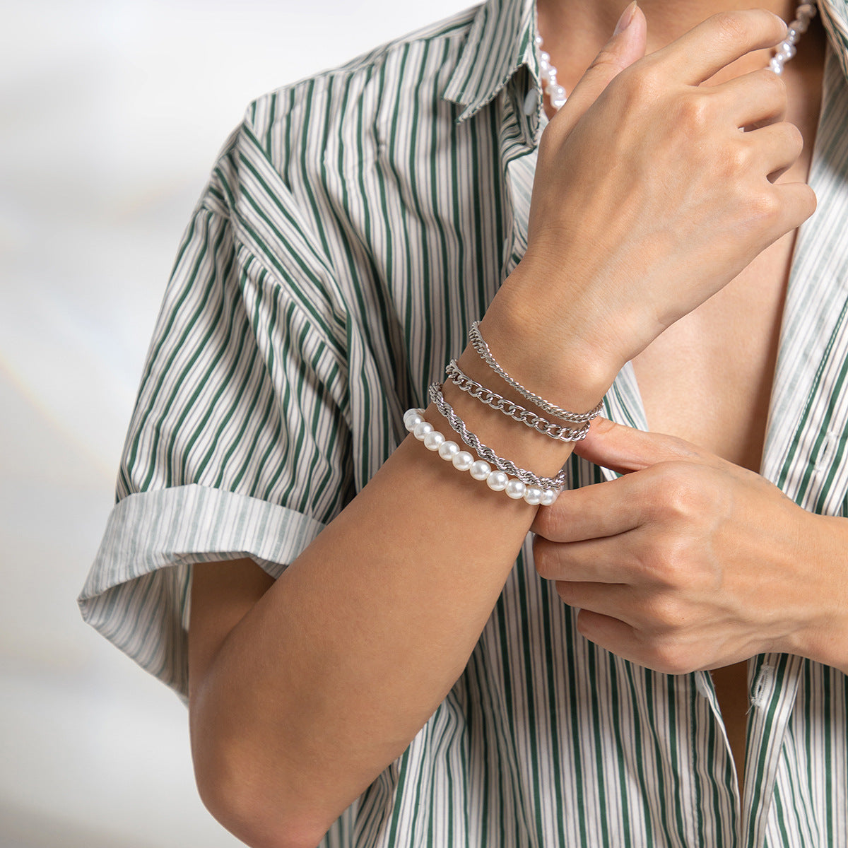 Fashion retro pearl temperament bracelet