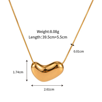 Gold Classic Fashion Irregular Design Simple Style Necklace - Syble's