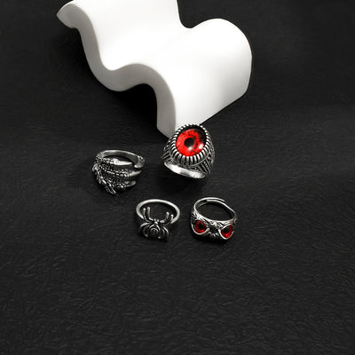 Retro Fashion God's Eye/Owl/Spider/Claw Design Ring - Syble's