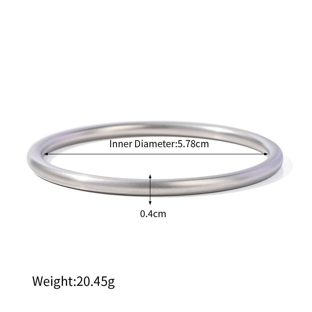 18K gold fashionable simple ring design versatile bracelet - Syble's