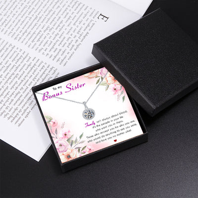 Fashionable Full Moon Night Diamond-studded Design Gift Box Pendant Necklace for Sister - Syble's