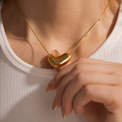 Gold Classic Fashion Irregular Design Simple Style Necklace - Syble's