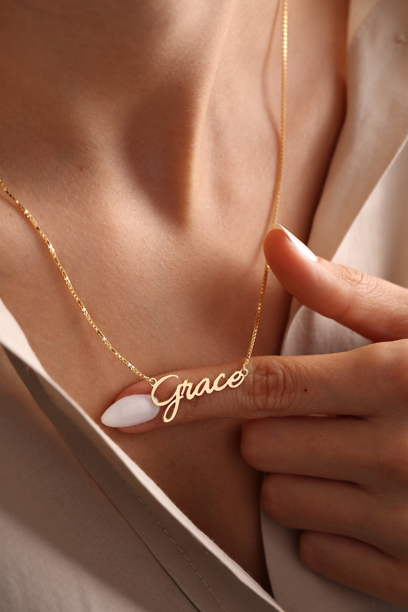 Exquisite Dazzling Customizable Name Design Versatile Necklace - Syble's