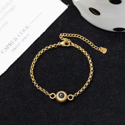 Fashion Simple Round Design Projection Bracelet