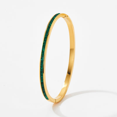 18K gold noble and dazzling diamond design versatile bracelet - Syble's