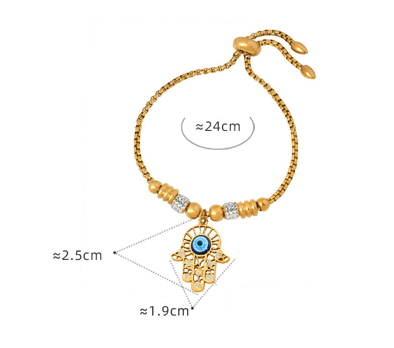 18K gold exquisite fashion heart/star/palm/round/ball/pearl design bracelet