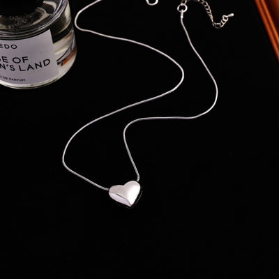 Fashion light luxury clavicle chain with love pendant versatile necklace - Syble's