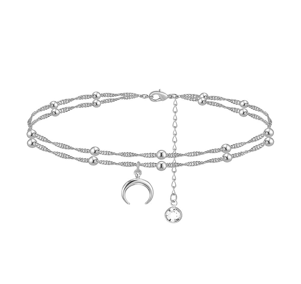 Double Crescent Anklet - Syble's